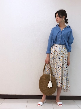 まゆさん（レディース・171cm）の春コーディネート