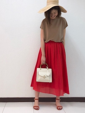 まゆさん（レディース・171cm）の春コーディネート