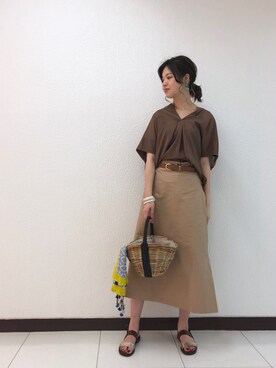 まゆさん（レディース・171cm）の春コーディネート