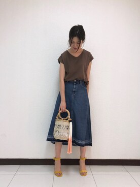 まゆさん（レディース・171cm）の夏コーディネート