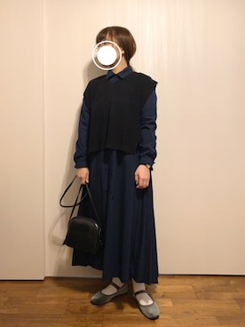 「SVEC（シュベック）のカンフーシューズ kung fu Shoes / ストラップパンプス（バレエシューズ）」を使った、mochi_malさん（レディース・150cm）の春コーディネート