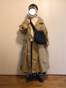 「classicalelf（クラシカルエルフ）のアイテム（レインシューズ）」を使った、mochi_malさん（レディース・150cm）の春コーディネート