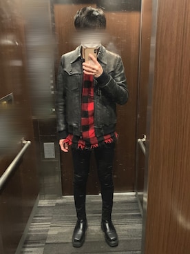 「DRIES VAN NOTEN（ドリスヴァンノッテン）のアイテム（スウェット）」を使った、けいさん（メンズ・176cm）の春コーディネート
