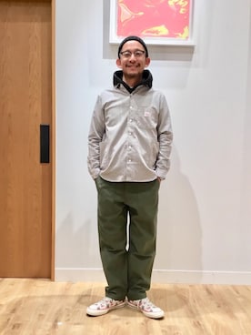 「coen」｜「アイテム（ニットキャップ/ビーニー）」を使った、三樹 正明さん（メンズ・172cm）の冬コーディネート