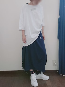 「AS as know as（エーエス アズノウアズ）のアイテム（Tシャツ/カットソー）」を使った、aiuta.thuさん（レディース・157cm）の夏コーディネート