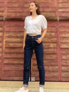 「Marc by Marc Jacobs（マークバイマークジェイコブス）のアイテム（アナログ腕時計）」を使った、otamagoさん（レディース・162cm）の夏コーディネート