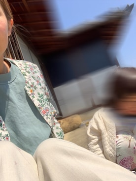 「UNIQLO（ユニクロ）のコットンテーパードアンクルパンツ（丈標準64cm）（その他パンツ）」を使った、oriさん（レディース・156cm）の夏コーディネート