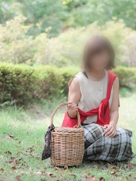 「ITEMS URBANRESEARCH（アイテムズ アーバンリサーチ）のアイテム（アクセサリー）」を使った、oriさん（レディース・156cm）の夏コーディネート