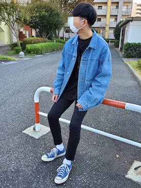 「やっぱりストリートが好き」｜「アイテム（デニムジャケット）」を使った、ka2kiさん（メンズ・168cm）の秋コーディネート