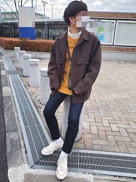 ニット セーターを使った マスタード のメンズ人気ファッションコーディネート Wear ニット セーターを使った マスタード のメンズ人気ファッションコーディネート Wear