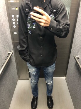 reさん（メンズ・177cm）の春コーディネート