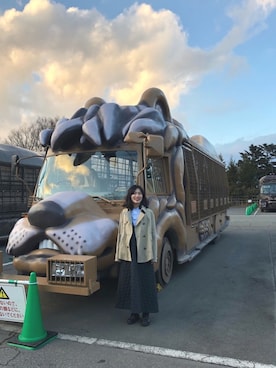 「アイテム（音楽/本・雑誌、グレー系）」を使った、ほりうちさん（レディース・159cm）の冬コーディネート