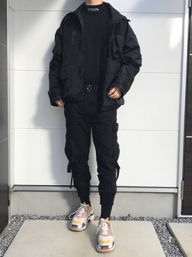 Outfit ideas for men  How to wear Balenciaga Triple S Mesh Nubuck And  Leather Sneakers  WEAR