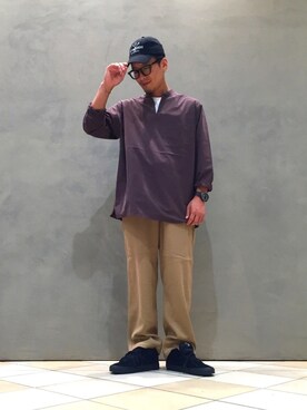 「CITY LIGHTS BOOKS（シティライツブックス）のアイテム（キャップ、ブラック系）」を使った、Shougo Nakamuraさん（メンズ・167cm）の夏コーディネート