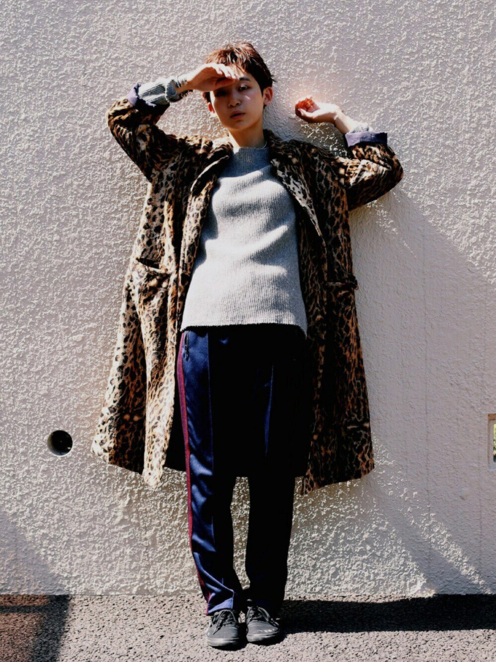 「大人カジュアル、ニット、休日スタイル、NEEDLES、VANS、ストリート、レオパード」｜「Needlesのアイテム（ジャケット/アウター、その他）」を使った、takuyaishiharaさん（レディース・156cm）の夏コーディネートの1枚目の写真