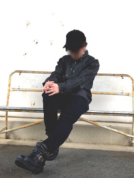 「Right-on（ライトオン）のアイテム（キャップ）」を使った、Mhさん（メンズ・158cm）の秋コーディネート
