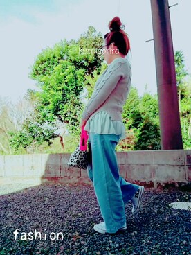 「ママスタイル」｜くみこんぶさん（レディース・160cm）の春コーディネート