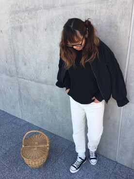 「ママスタイル」｜くみこんぶさん（レディース・160cm）の春コーディネート