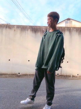 「BEN DAVIS（ベンデイビス）のアイテム（バックパック/リュック）」を使った、けいさん（メンズ・174cm）の秋コーディネート
