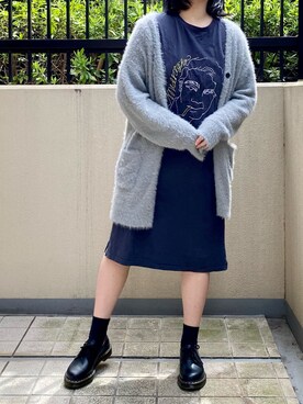 ワンピース ドレスを使った ドクターマーチン3ホール のレディース人気ファッションコーディネート Wear