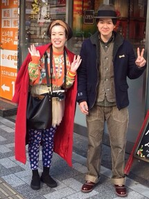 古着 | 赤ロングコート(その他アウター)