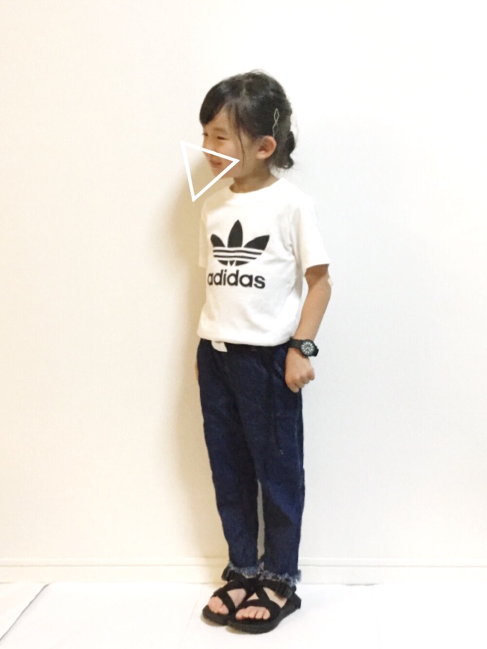 kannn さんの「【adicolor】 Tシャツ [TREFOIL TEE]（adidas）」を使ったコーディネートの1枚目の写真