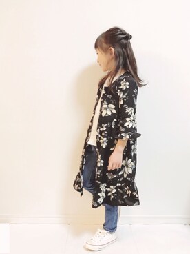 「ガウン」｜「アイテム（ワンピース/ドレス）」を使った、kannn さん（キッズ・110cm）の春コーディネート