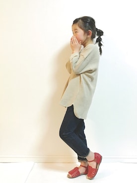 「アイテム（サンダル）」を使った、kannn さん（キッズ・120cm）の春コーディネート