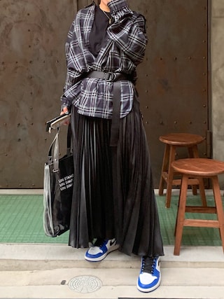 UN3D.（アンスリード）の「ORIGAMI PLEATS SK GS / オリガミプリーツ