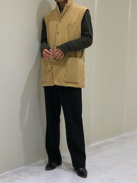 「DRIES VAN NOTEN（ドリスヴァンノッテン）のアイテム（テーラードジャケット）」を使った、Haruki Fujiiさん（メンズ・176cm）の春コーディネート