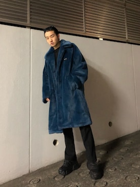 「SYU.HOMME/FEMM（シュウ）のアイテム（ジャケット/アウター）」を使った、Haruki Fujiiさん（メンズ・176cm）の秋コーディネート