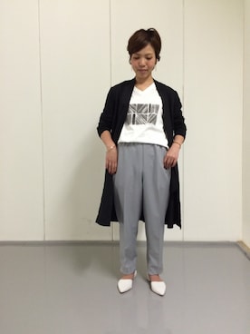 「FIL DE FER（フィルデフェール）のアイテム（その他アウター）」を使った、kuroda.さん（レディース・146cm）の春コーディネート