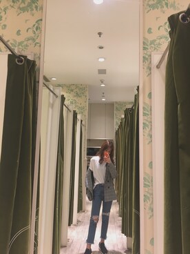 「PULL&BEAR（プルアンドベア）のアイテム（フォーマルスーツ/小物）」を使った、Cさん（レディース・165cm）の春コーディネート