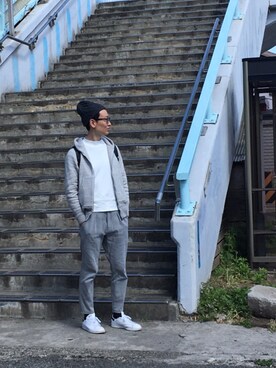 「curly」｜「アイテム（帽子）」を使った、cho-pさん（メンズ・173cm）の春コーディネート