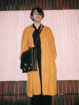 「ショップコート」｜「アイテム（オールインワン・サロペット）」を使った、mitoさん（メンズ・177cm）の冬コーディネート