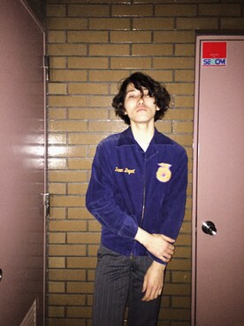「used mix」｜「アイテム（ブルゾン）」を使った、mitoさん（メンズ・177cm）の冬コーディネート