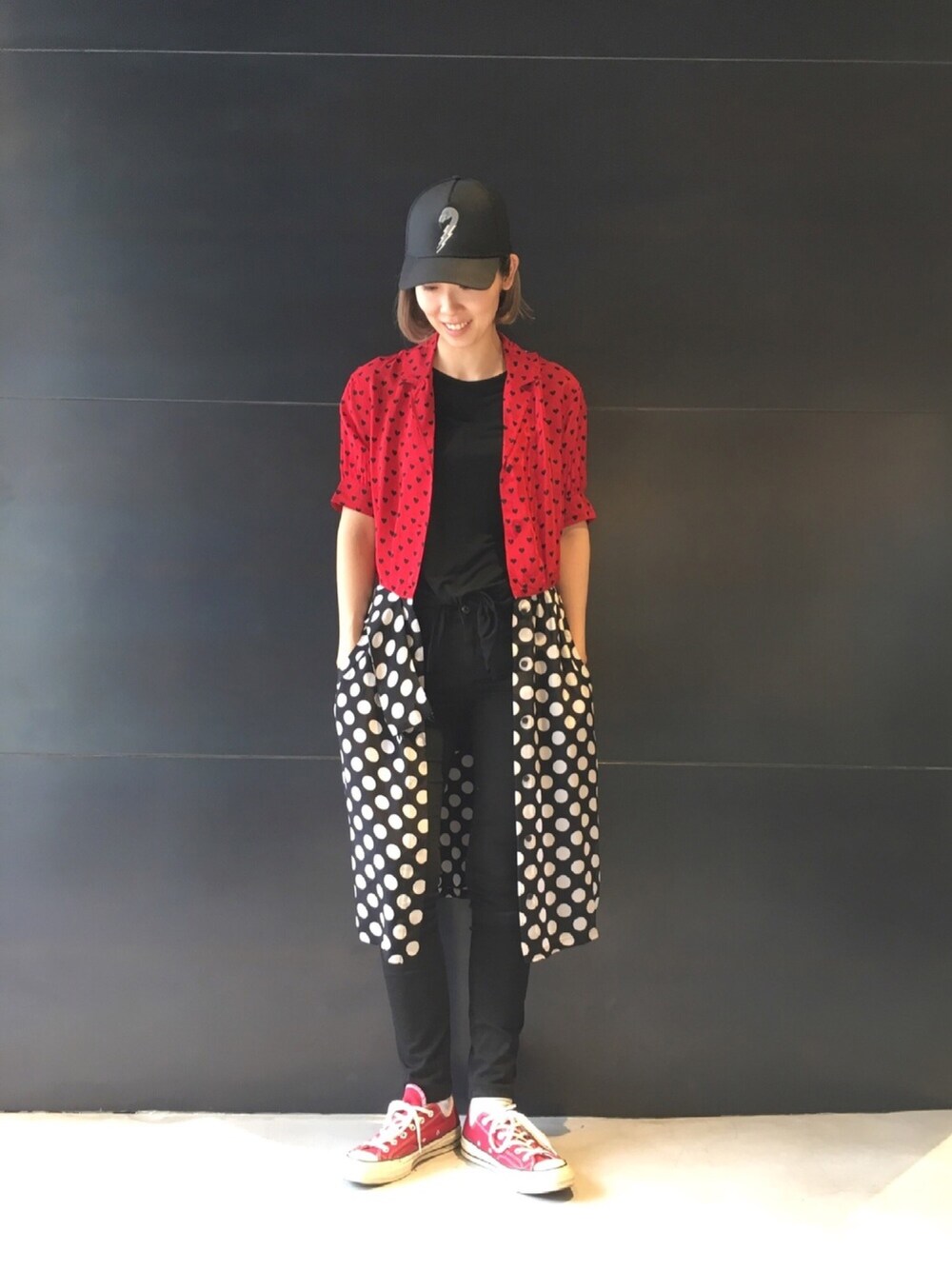 「Diesel、ラゾーナ川崎、オトナカジュアル、outfit、デニム、はるコーデ、カジュアル」｜「DIESELの00SYCY0TAPE（キャップ、ブラック系）」を使った、mitsuoさん（レディース・170cm）の春コーディネートの1枚目の写真