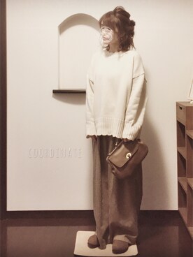 「HANILOOK（ハニルック）のアイテム」を使った、sHimA*kOさん（レディース・153cm）の冬コーディネート