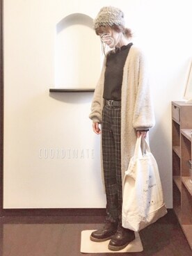 「Rin clover（リンクローバー）のアイテム」を使った、sHimA*kOさん（レディース・153cm）の冬コーディネート