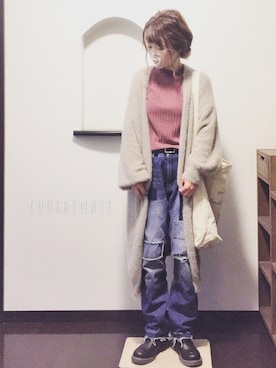 「Rin clover（リンクローバー）のアイテム」を使った、sHimA*kOさん（レディース・153cm）の冬コーディネート