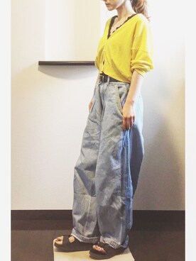 「レースタンク」｜sHimA*kOさん（レディース・153cm）の夏コーディネート