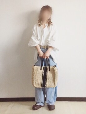 「BIG FIELD（ビッグフィールド）のアイテム」を使った、sHimA*kOさん（レディース・153cm）の春コーディネート