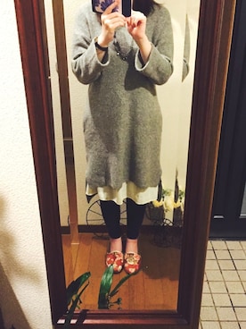 「Alphabets alphabet（アルファベッツアルファベット）のアイテム（ワンピース/ドレス）」を使った、ayakaさん（レディース・161cm）の冬コーディネート