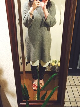 「Alphabets alphabet（アルファベッツアルファベット）のアイテム（ワンピース/ドレス）」を使った、ayakaさん（レディース・161cm）の春コーディネート