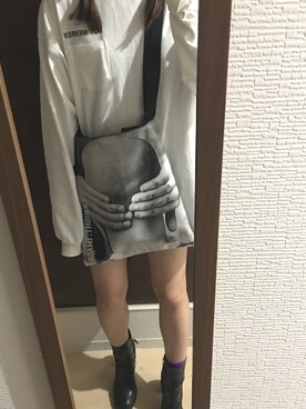 「Faith（-）のアイテム（Tシャツ/カットソー）」を使った、azusaさん（レディース・165cm）の春コーディネート
