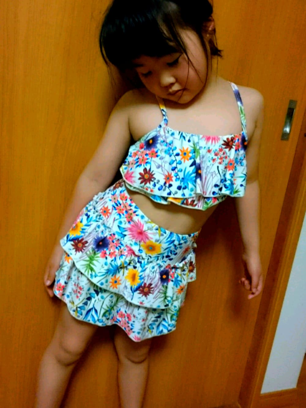 「水着、7歳、小学生」｜「Ocean&Groundのアイテム（水着、その他）」を使った、宙ニカカル虹さん（キッズ・120cm）の夏コーディネートの1枚目の写真