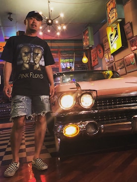 「pinkfloyd」｜A-MASTERさん（メンズ・171cm）の春コーディネート