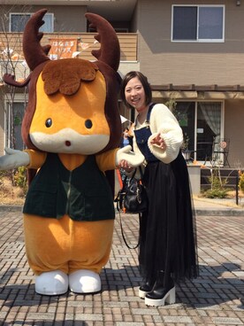 「ドラフトエヴリス」｜「アイテム（オールインワン・サロペット）」を使った、なろろさん（レディース・149cm）の春コーディネート
