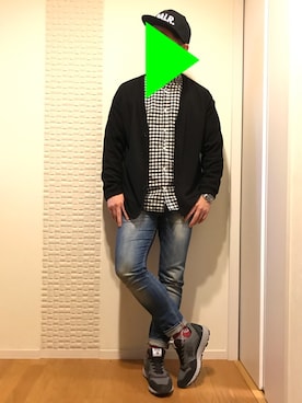 「アトランティックスターズ」｜「アイテム（帽子）」を使った、M☆NKICHIさん（メンズ・172cm）の冬コーディネート