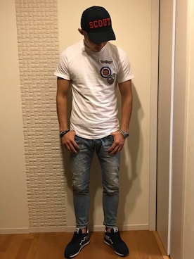ワッペン美DSQUARED2キャップ　SCOUT SCOUT ワッペン美DSQUARED2キャップ 良けれ